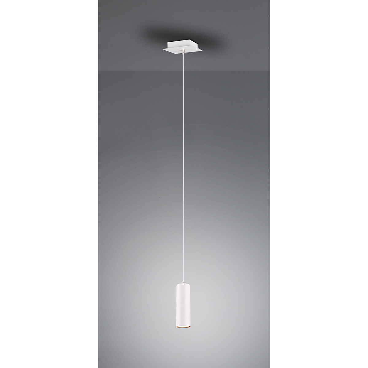 LED Hanglamp - Trion Mary - GU10 Fitting - 1-lichts - Rond - Mat Wit - Aluminium