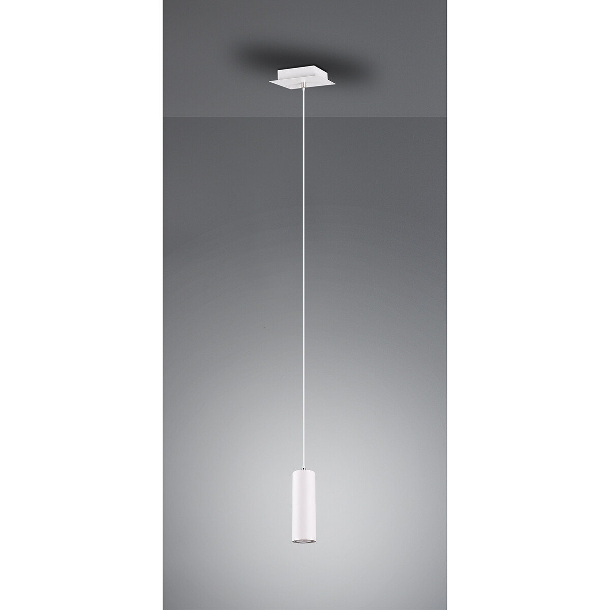 LED Hanglamp - Trion Mary - GU10 Fitting - 1-lichts - Rond - Mat Wit - Aluminium