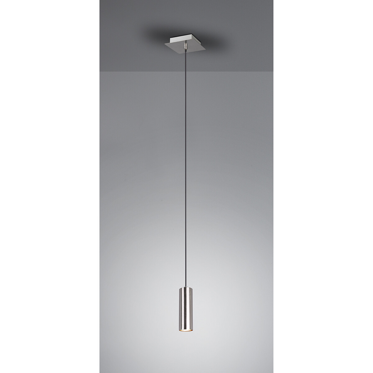 LED Hanglamp - Trion Mary - GU10 Fitting - 1-lichts - Vierkant - Mat Nikkel - Aluminium