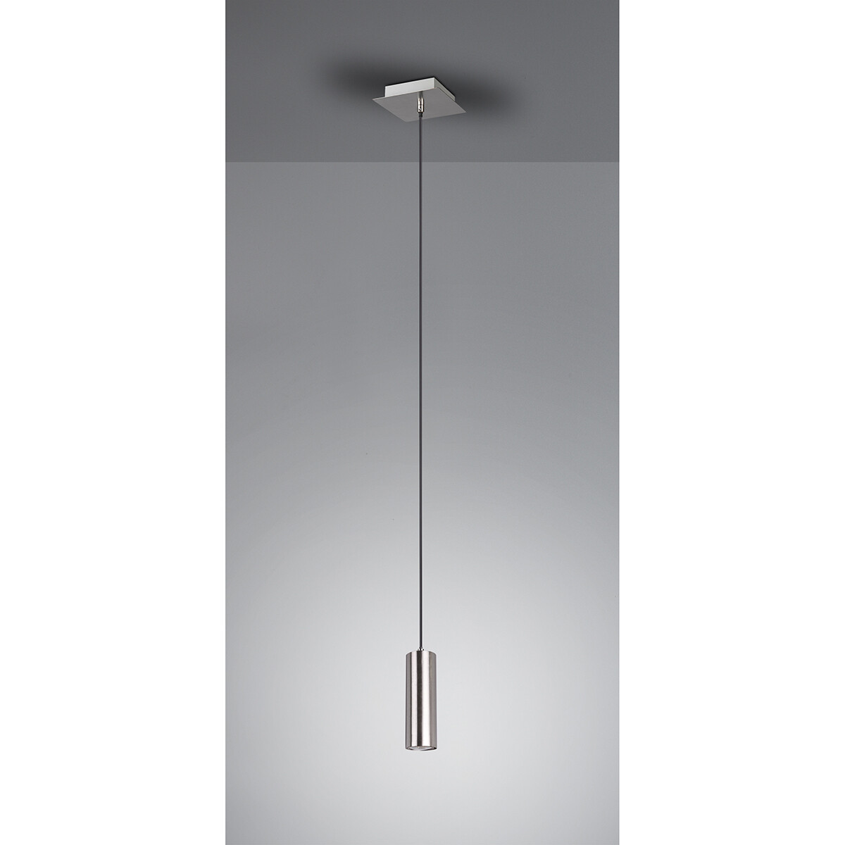 LED Hanglamp - Trion Mary - GU10 Fitting - 1-lichts - Vierkant - Mat Nikkel - Aluminium