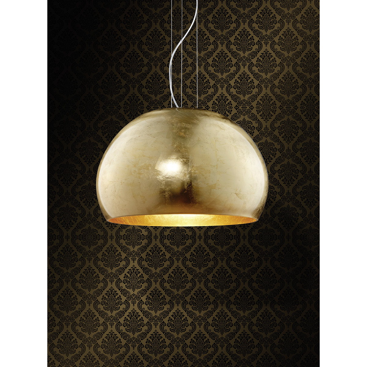 LED Hanglamp - Hangverlichting - Trion Onutia - E27 Fitting - 1-lichts - Rond - Mat Goud - Aluminium