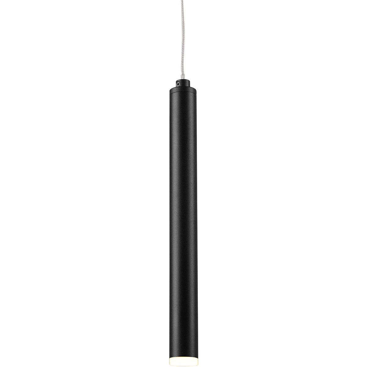 LED Hanglamp - Trion Tular - 22W - Warm Wit 3000K - Dimbaar - Rechthoek - Mat Zwart - Aluminium