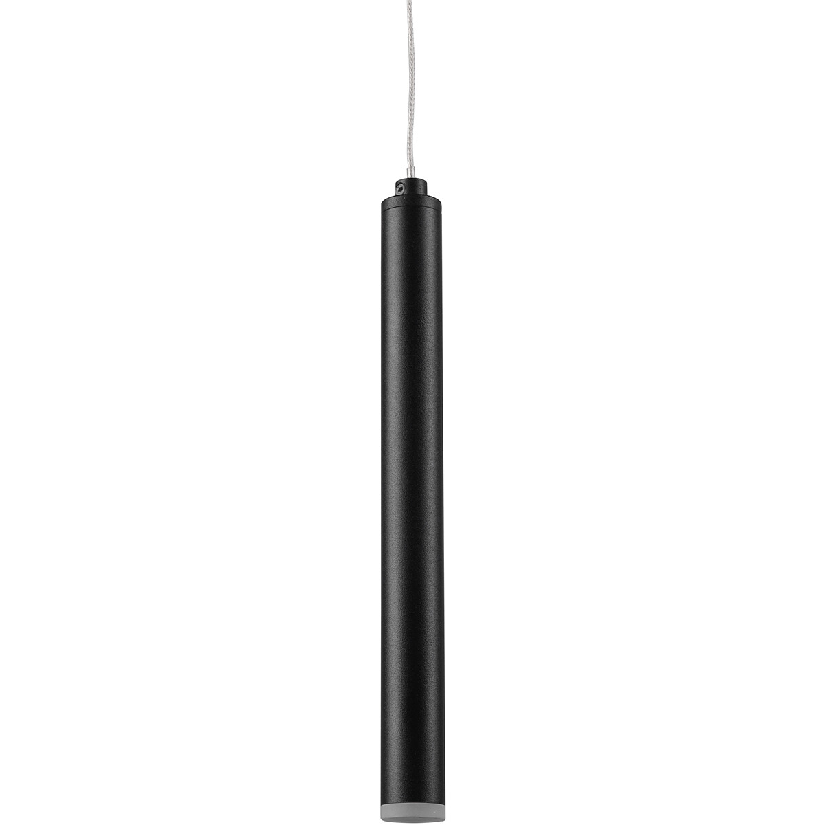 LED Hanglamp - Trion Tular - 22W - Warm Wit 3000K - Dimbaar - Rechthoek - Mat Zwart - Aluminium