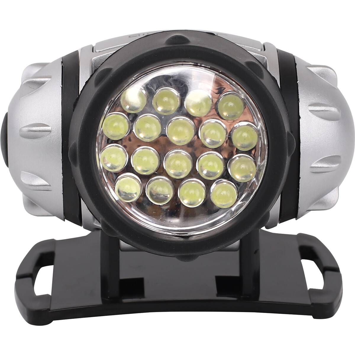 LED Hoofdlamp - Aigi Heady - Waterdicht - 35 Meter - Kantelbaar - 18 LED's - 1.1W - Zilver | Vervangt 9W