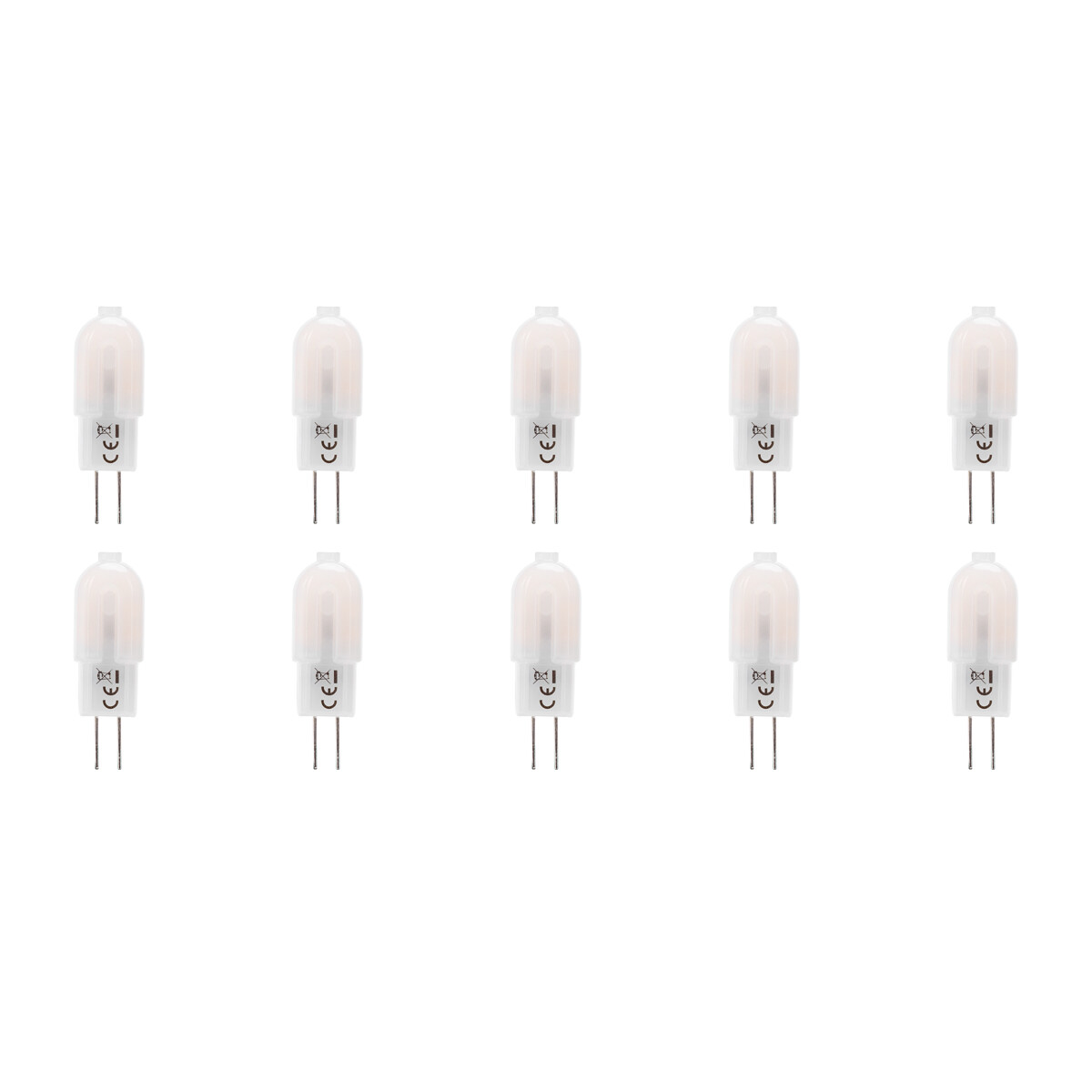 LED Lamp 10 Pack Aigi G4 Fitting 1.5W Warm Wit 3000K | Vervangt 15W