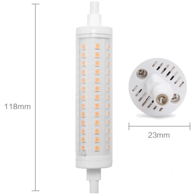 LED Lamp 10 Pack - Aigi - R7S Fitting - 12W - Warm Wit 3000K