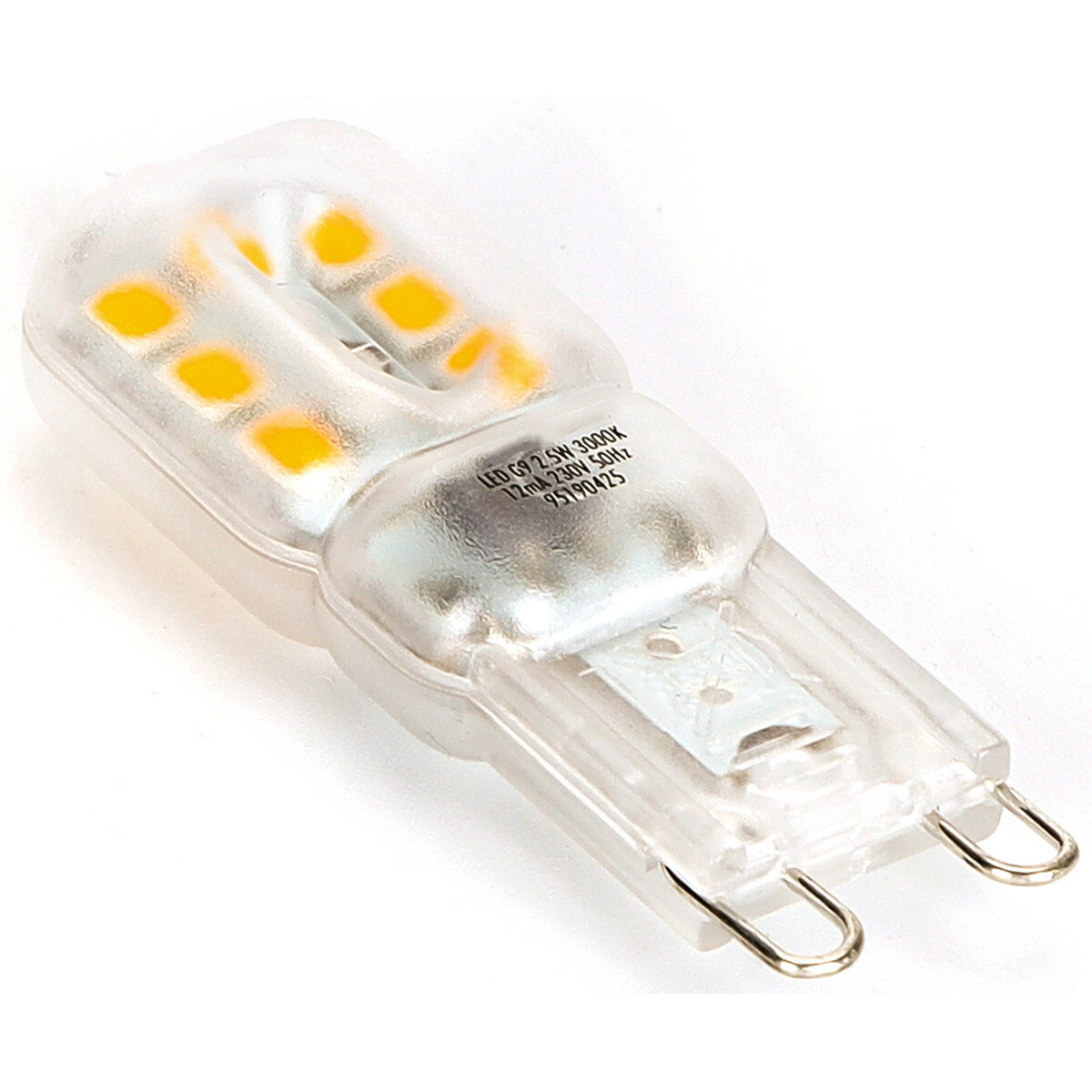 LED Lamp 10 Pack - Aigi Yvona - G9 Fitting - 2.5W - Warm Wit 3000K - Mat Wit - Kunststof