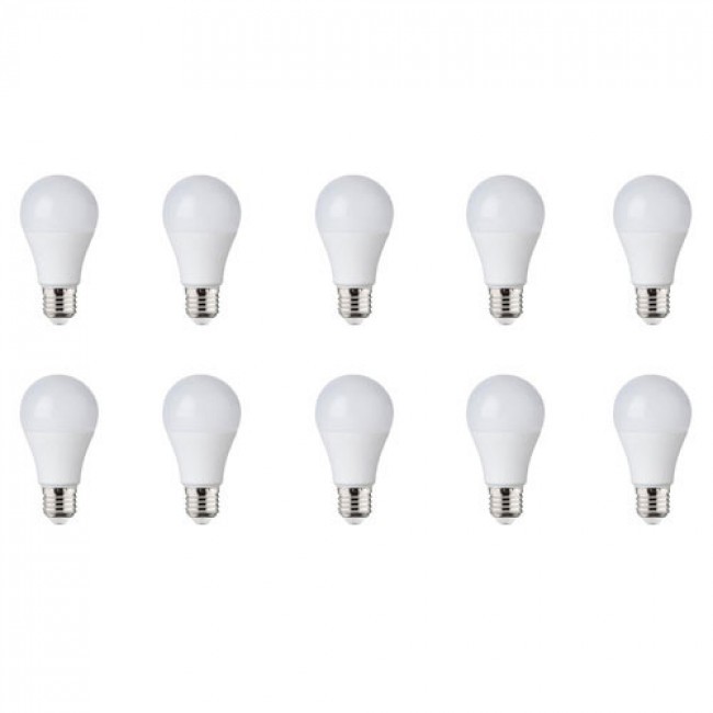 LED Lamp 10 Pack E27 Fitting 5W Natuurlijk Wit 4000K