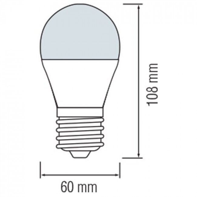 LED Lamp 10 Pack - E27 Fitting - 8W - Natuurlijk Wit 4000K