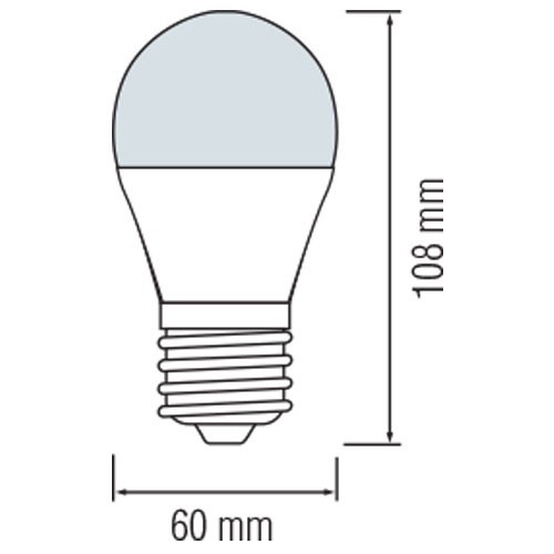 LED Lamp 10 Pack - E27 Fitting - 8W - Warm Wit 3000K