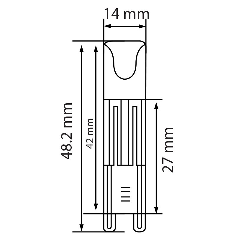 LED Lamp 10 Pack - Nani - G9 Fitting - Dimbaar - 1.5W - Helder/Koud Wit 6400K