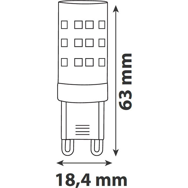 LED Lamp 10 Pack - Peti - G9 Fitting - 10W - Natuurlijk Wit 4200K