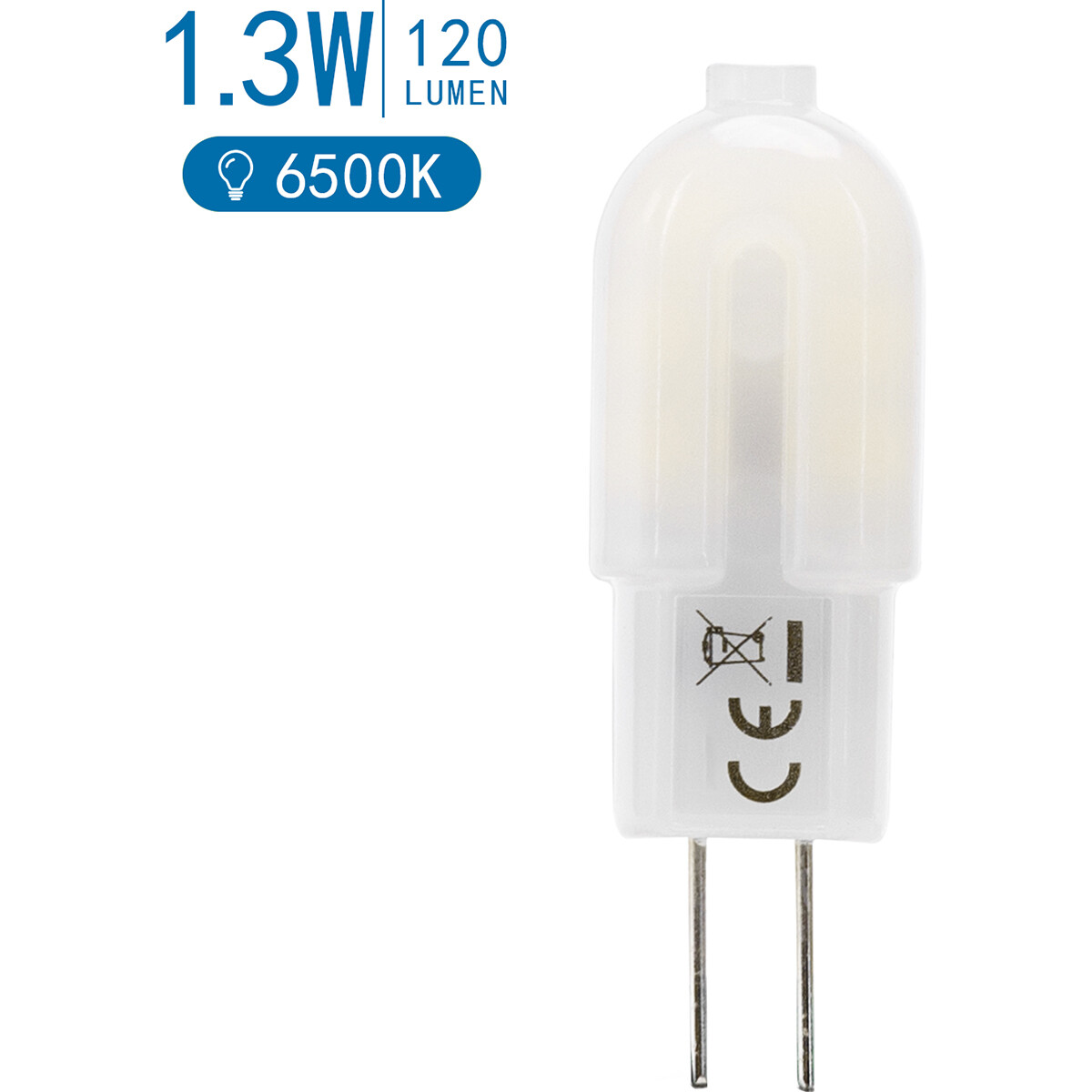 LED Lamp - Aigi - G4 Fitting - 1.3W - Helder/Koud Wit 6500K | Vervangt 12W