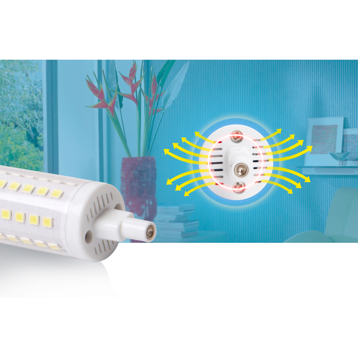 LED Lamp - Aigi Trunka - R7S Fitting - 16W - Warm Wit 3000K - Glas