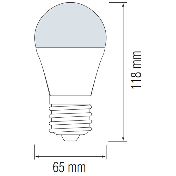 LED Lamp - E27 Fitting - 15W - Natuurlijk Wit 4200K