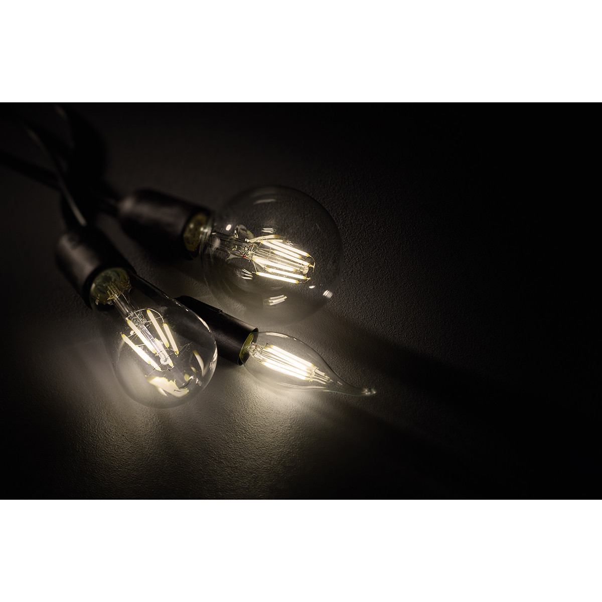 LED Lamp - Filament - Trion Globin - E27 Fitting - 6W - Warm Wit 3000K - Transparent Helder - Aluminium