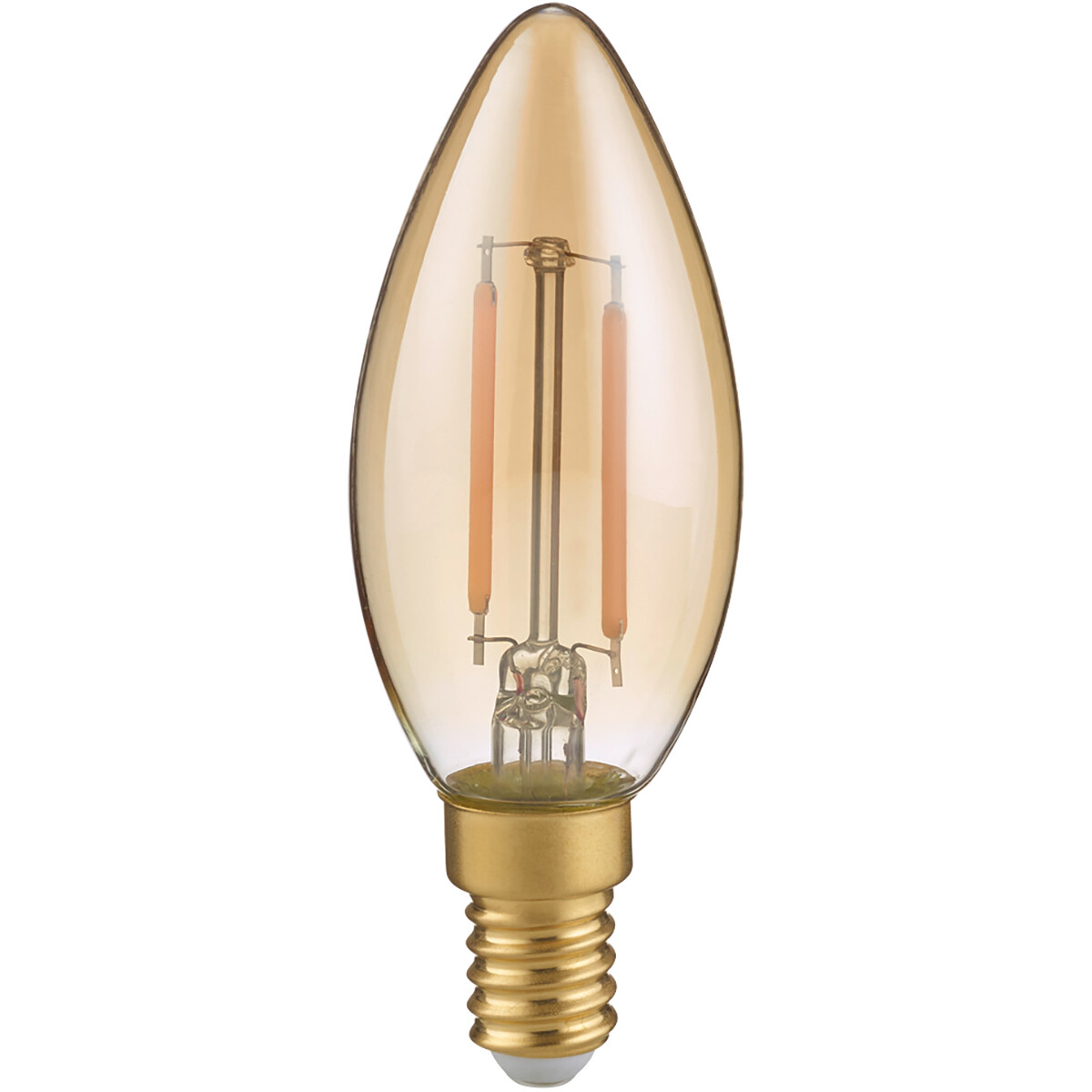 LED Lamp - Filament - Trion Kirza - E14 Fitting - 2W - Warm Wit-2700K - Amber - Glas product afbeelding