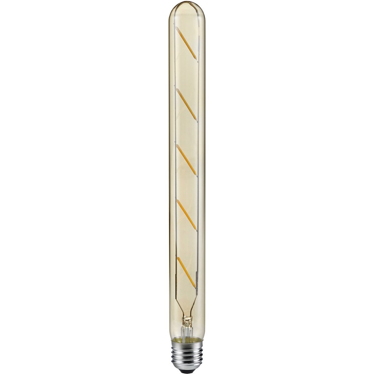 LED Lamp - Filament - Trion Stybon - E27 Fitting - 4W - Warm Wit 2700K - Amber - Aluminium