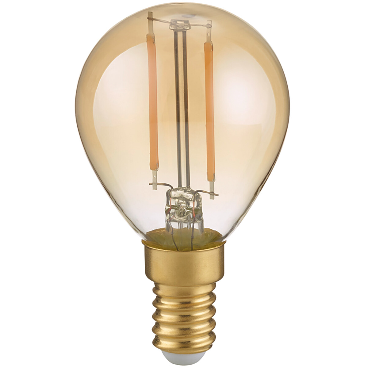 LED Lamp - Filament - Trion Tropin - E14 Fitting - 2W - Warm Wit-2700K - Amber - Glas product afbeelding