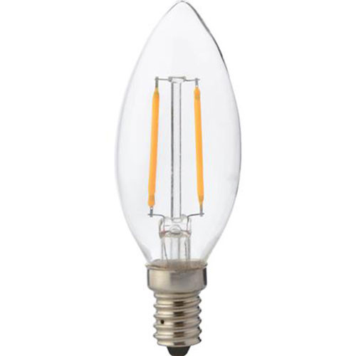 BES LED LED Lamp - Kaarslamp - Filament - E14 Fitting - 2W - Warm Wit 2700K