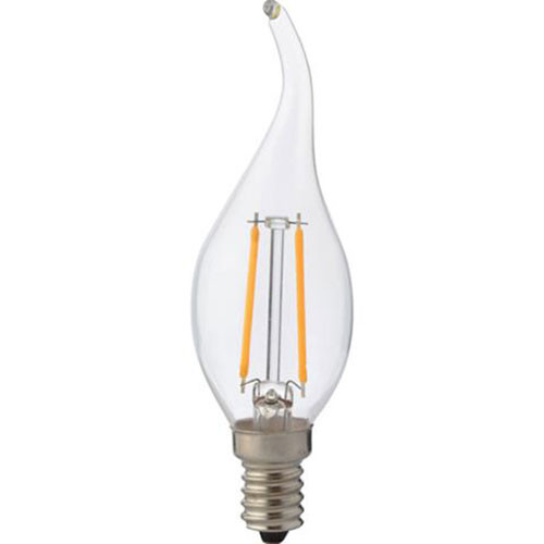 LED Lamp - Kaarslamp - Filament Flame - E14 Fitting - 2W - Warm Wit 2700K