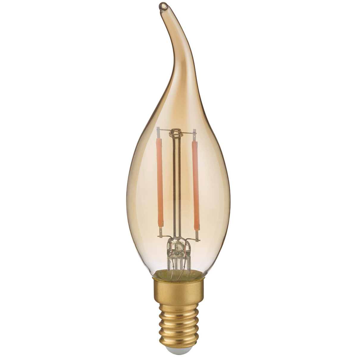 LED Lamp - Kaarslamp - Filament - Trion Kirza - 4W - E14 Fitting - Warm Wit 2700K - Dimbaar - Amber - Glas product afbeelding