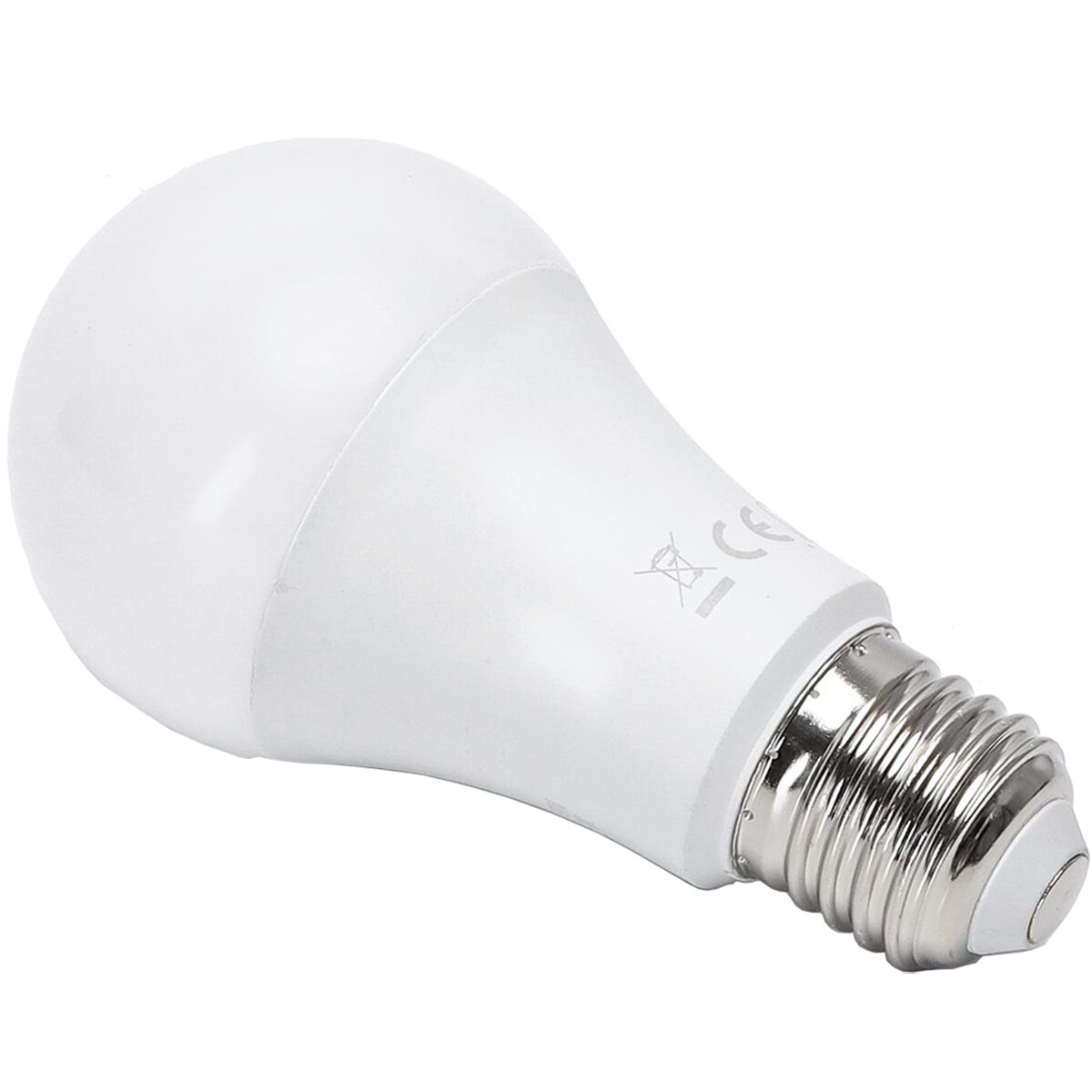 LED Lamp - Smart LED - Aigi Exona - Bulb A60 - 9W - E27 Fitting - Slimme LED - Wifi LED - RGB + Aanpasbare Kleur - Mat Wit - Glas