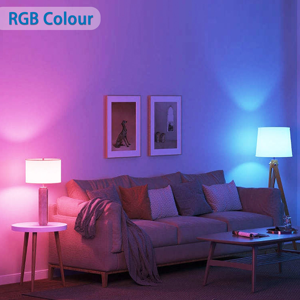 LED Lamp - Smart LED - Aigi Loney - Bulb C37 - 6.5W - E27 Fitting - Slimme LED - Wifi LED - RGB + Aanpasbare Kleur - Mat Wit - Kunststof