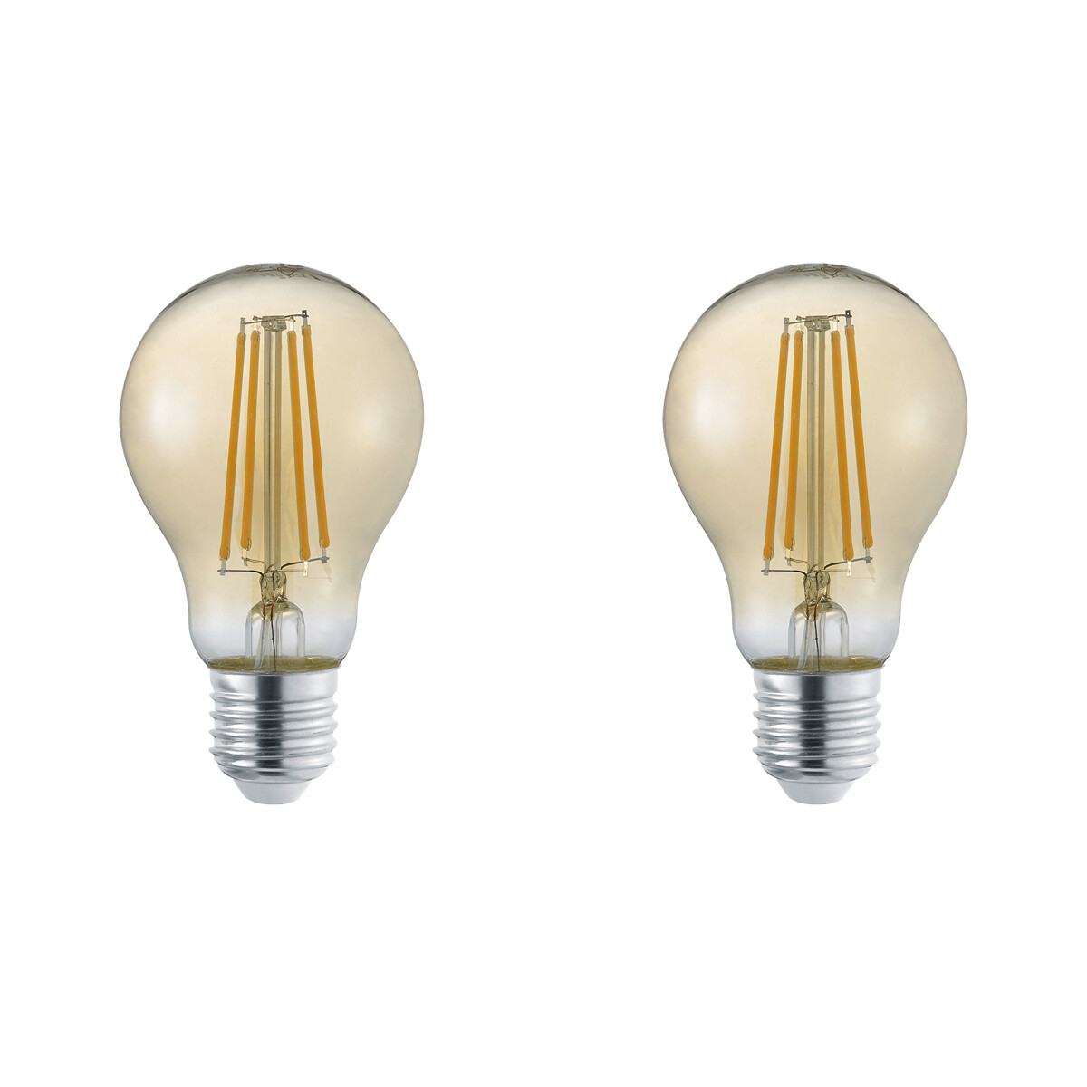 LED Lamp - Trion Lamba - E27 Fitting - 4W - Warm Wit 3000K - Amber - Glas product afbeelding