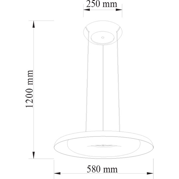 LED Plafondlamp - Plafondverlichting - Elegant - 70W - Natuurlijk Wit 4000K - Rood Aluminium