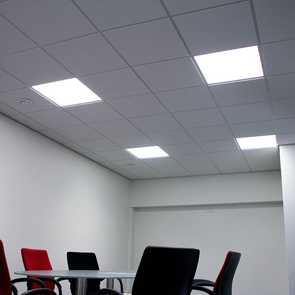 LED Paneel - Aigi Clena - 60x60 Helder/Koud Wit 6000K - 40W Inbouw Vierkant - Mat Wit - Flikkervrij