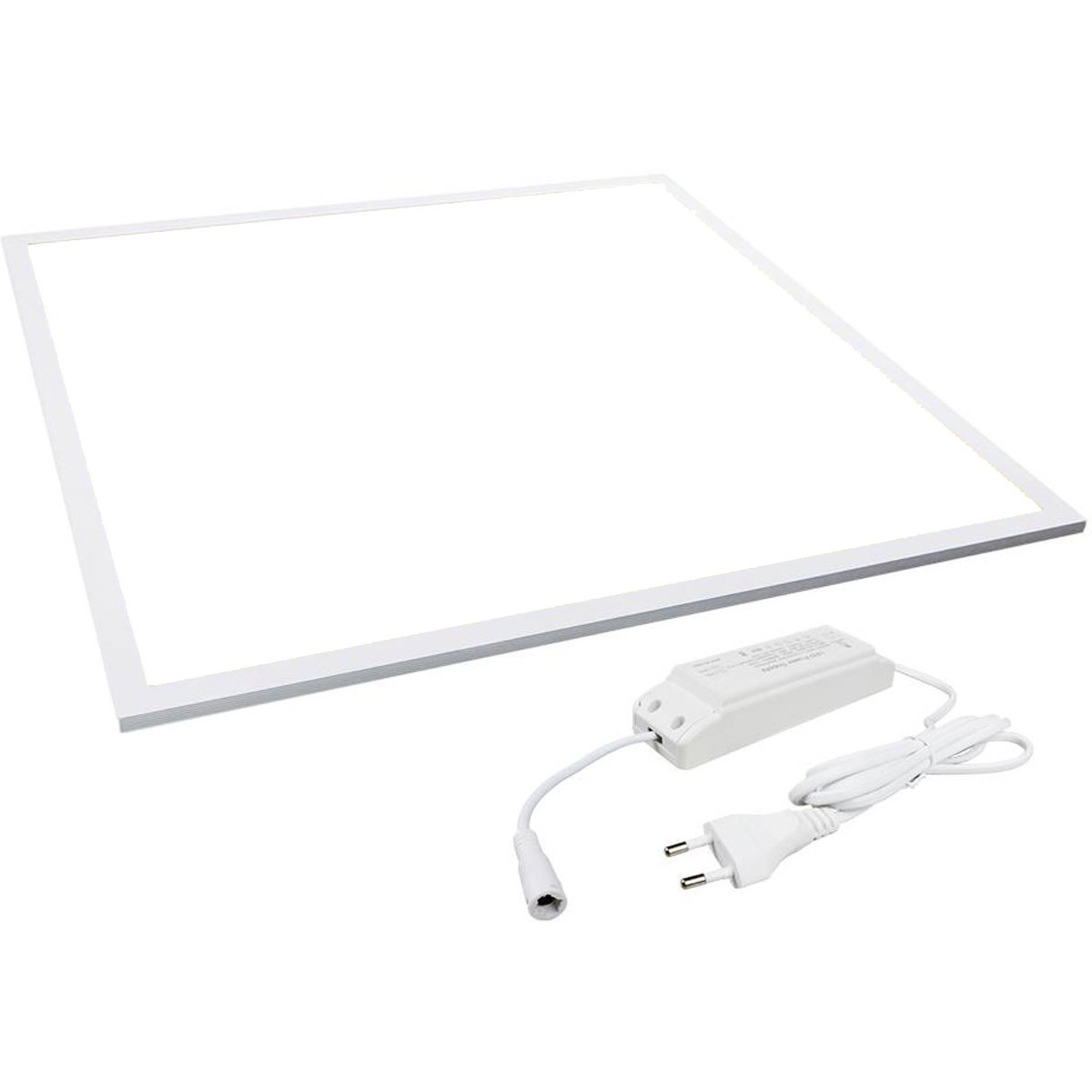 LED Paneel - Aigi - 60x60 Helder/Koud Wit 6000K - 40W High Lumen UGR19 - Inbouw Vierkant - Inclusief Stekker - Mat Wit - Flikkervrij