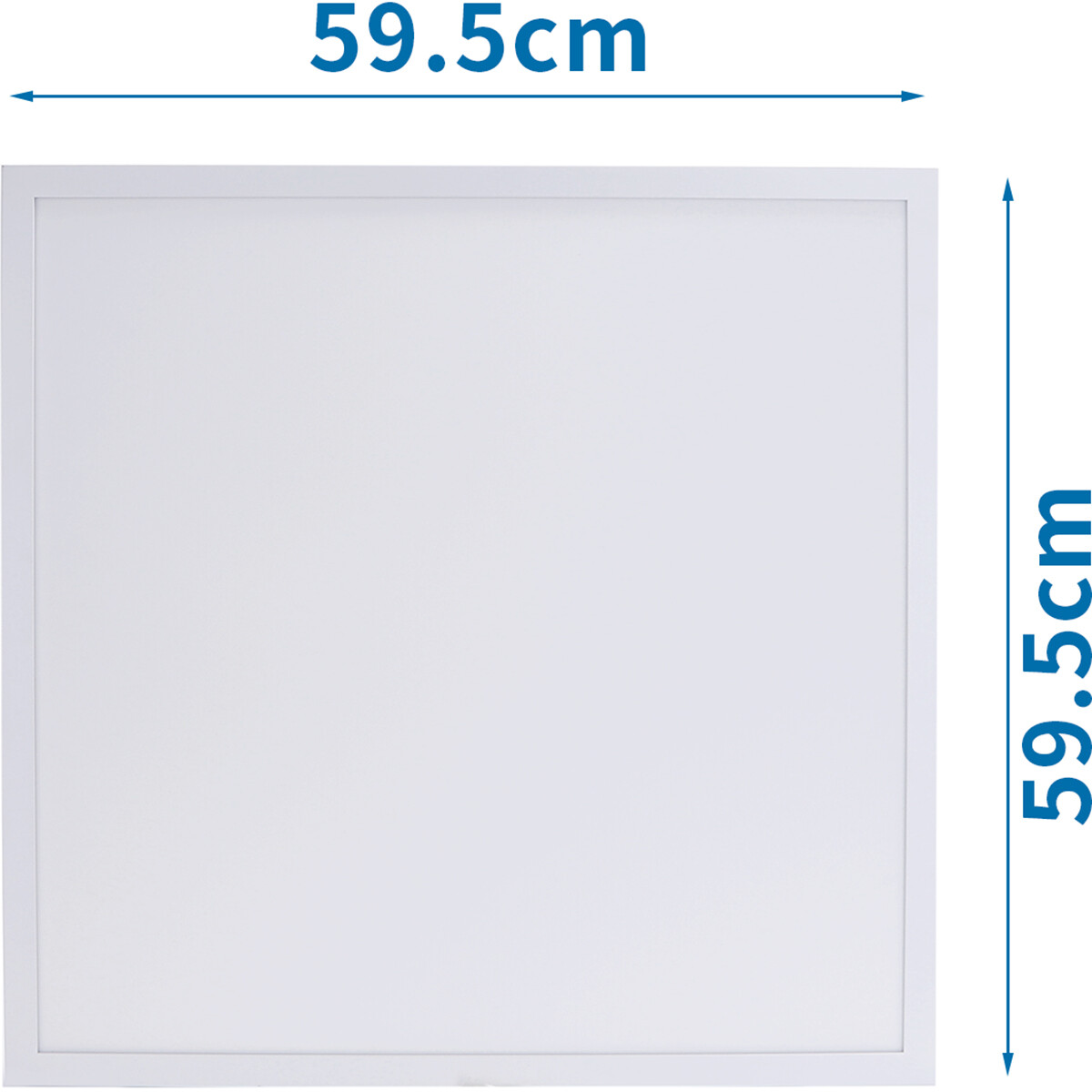 LED Paneel - Aigi Budge - 60x60 - Natuurlijk Wit 4000K - 40W Inbouw Vierkant - Mat Wit - Flikkervrij