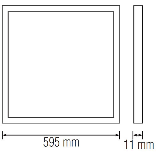 LED Paneel - Aigi Clena - Dimbaar - 60x60 Warm Wit 3000K - 40W Inbouw Vierkant - Mat Wit - Flikkervrij