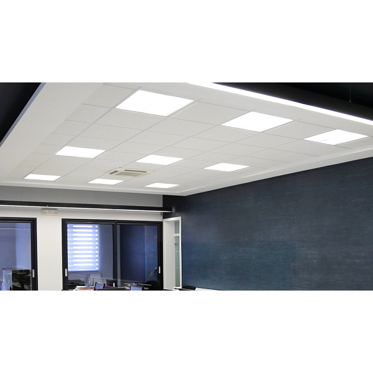 LED Paneel - Aigi Limno Slim - 60x60 - Aanpasbare Kleur CCT - 32W Inbouw Vierkant - Smart Wifi - Dimbaar - Mat Wit - Aluminium