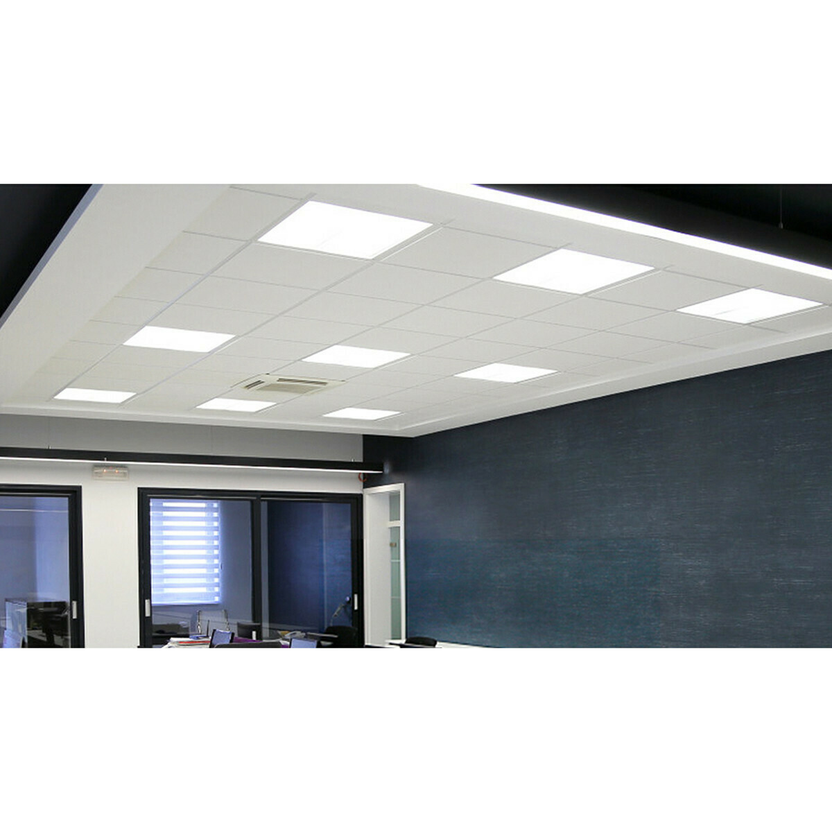 LED Paneel - Aigi Limno Slim - 60x60 - Helder/Koud Wit 6000K - 32W - Smart LED - Slimme LED - Dimbaar - Inbouw Vierkant - Mat Wit - Flikkervrij