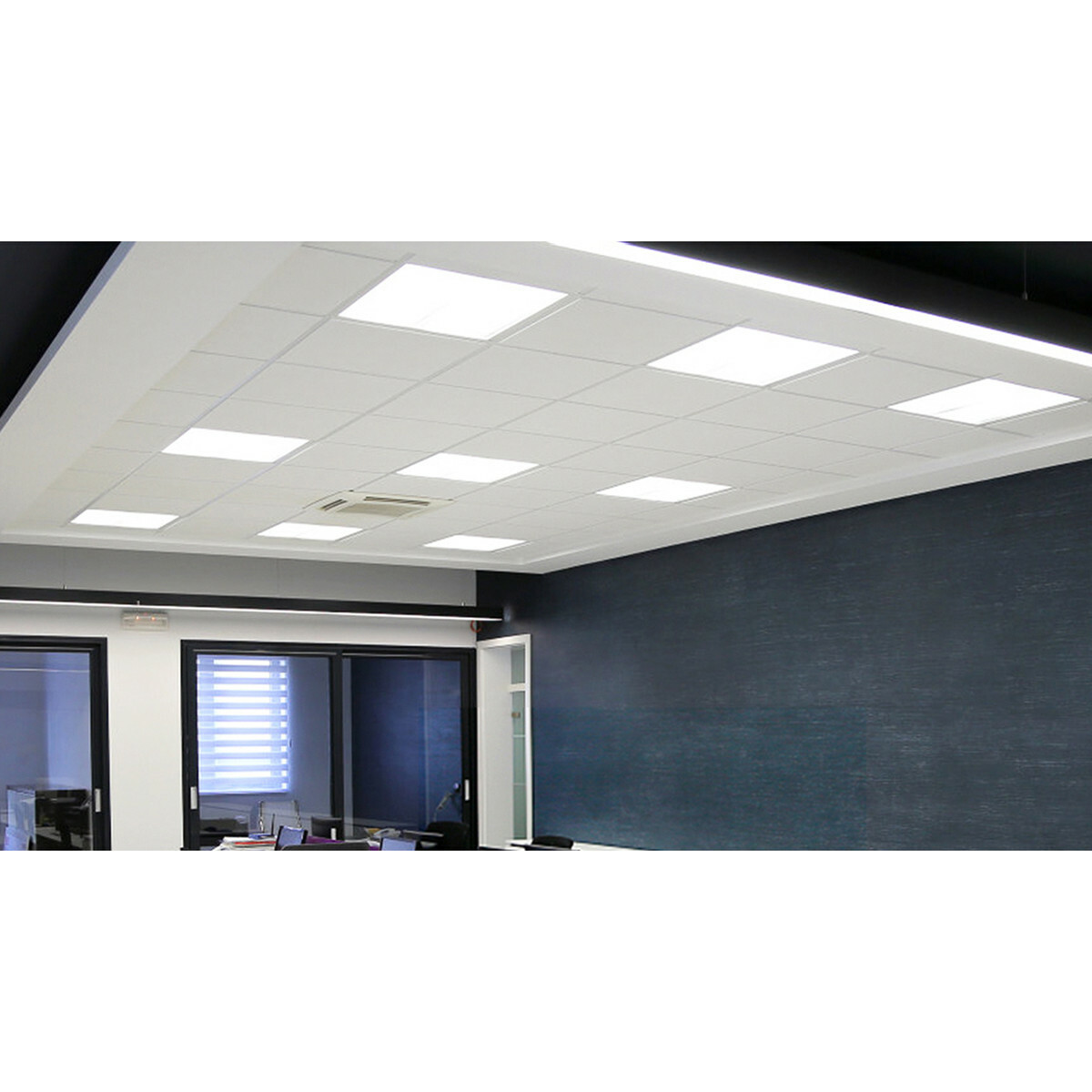 LED Paneel - Aigi Limno Slim - 60x60 - Helder/Koud Wit 6500K - 32W - Smart LED - Slimme LED - Dimbaar - Inbouw Vierkant - Mat Wit - Flikkervrij