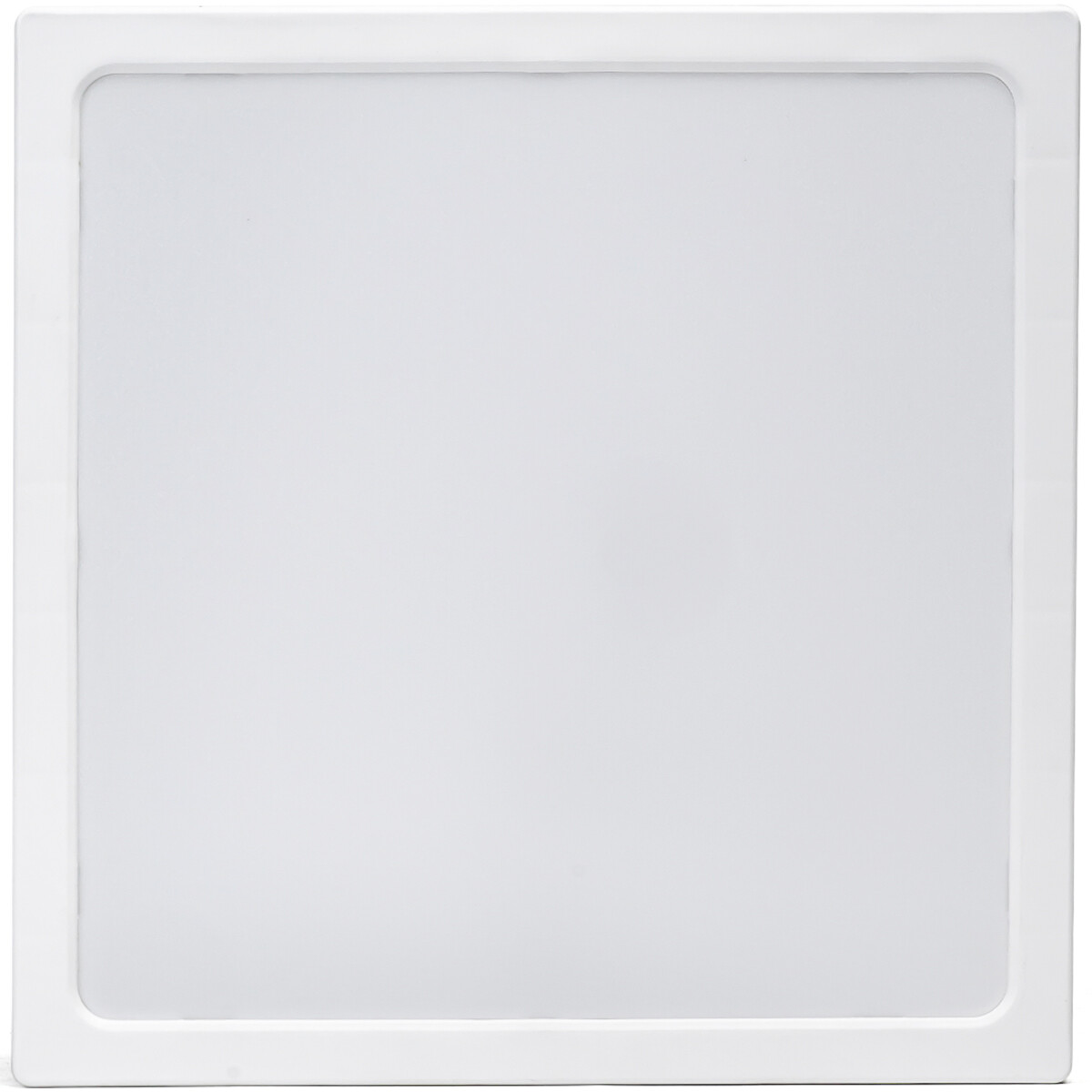 LED Paneel - Downlight - Aigi - Warm Wit 3000K - 24W - 30x30 - Opbouw - Vierkant - Wit - Flikkervrij