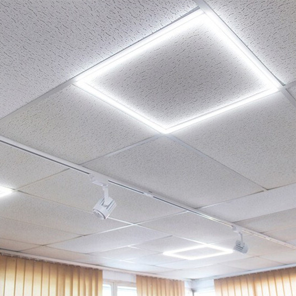 LED Paneel Fit - Facto - 60x60 Helder/Koud Wit 6000K - 40W Inbouw Vierkant - Mat Wit - Flikkervrij