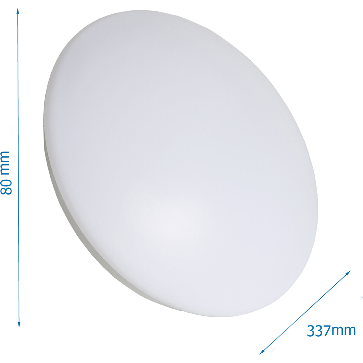 LED Plafondlamp - Aigi Arory - Opbouw Rond - 18W - Warm Wit 3000K - Mat Wit - Aluminium