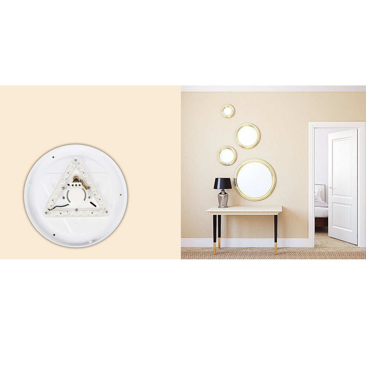 LED Plafondlamp - Aigi Arory - Opbouw Rond - 24W - Helder/Koud Wit 6300K - Mat Wit - Kunststof