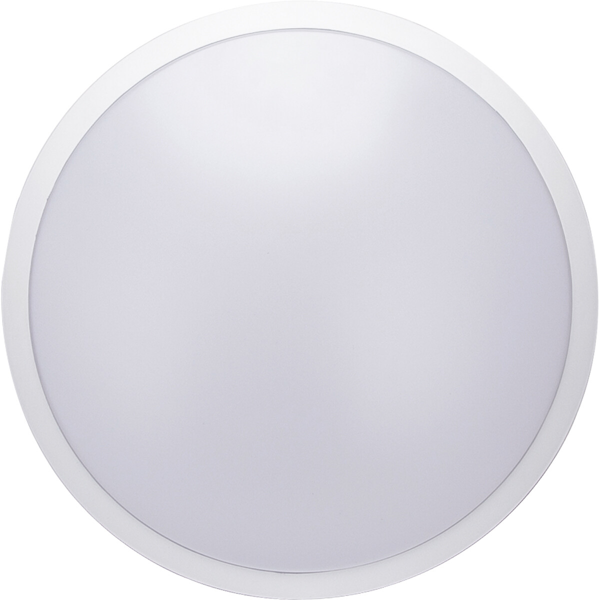 LED Plafondlamp - Aigi Ashly - Opbouw Rond 18W - Helder/Koud Wit 6500K - Mat Wit - Aluminium