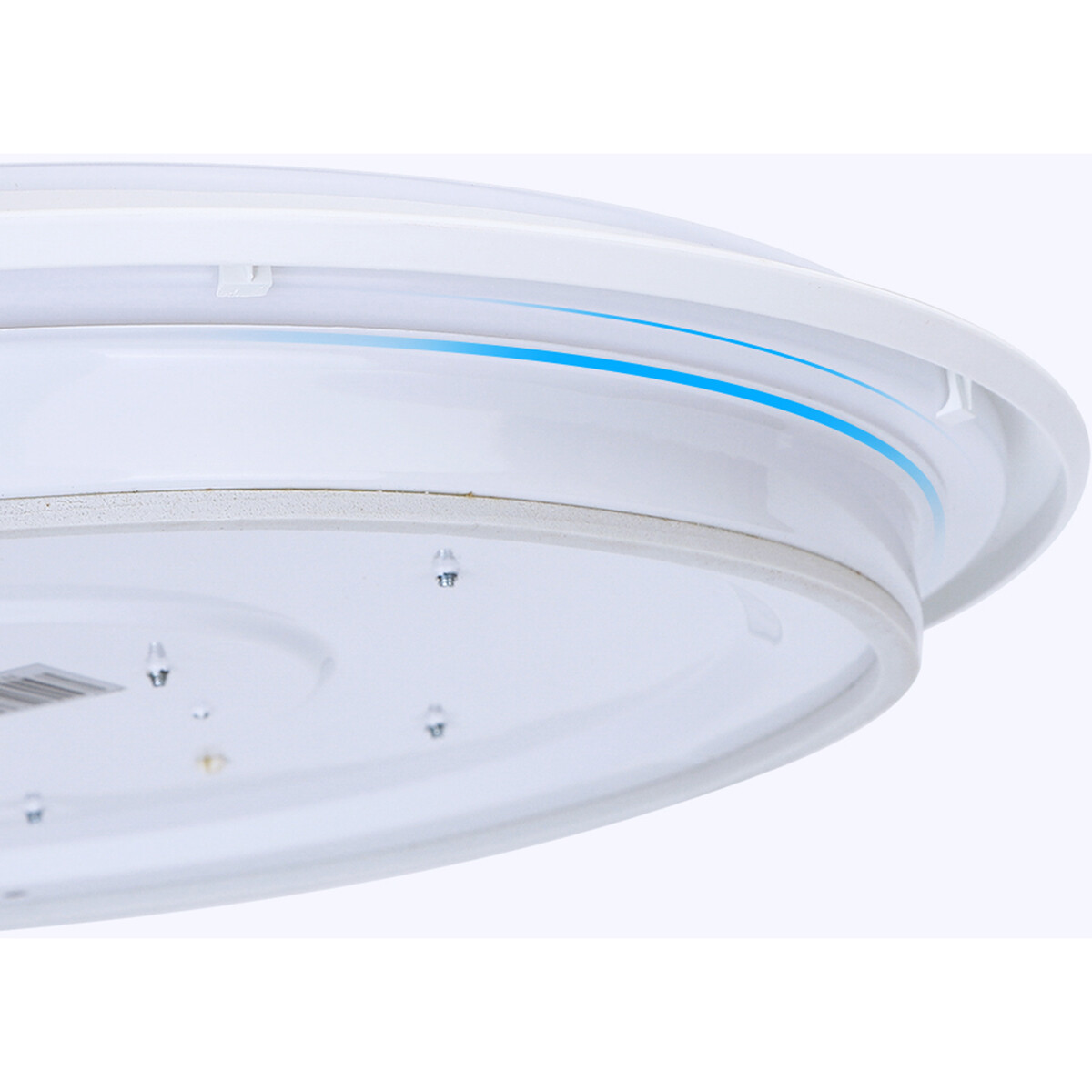 LED Plafondlamp - Aigi Ashly - Opbouw Rond 18W - Helder/Koud Wit 6500K - Mat Wit - Aluminium