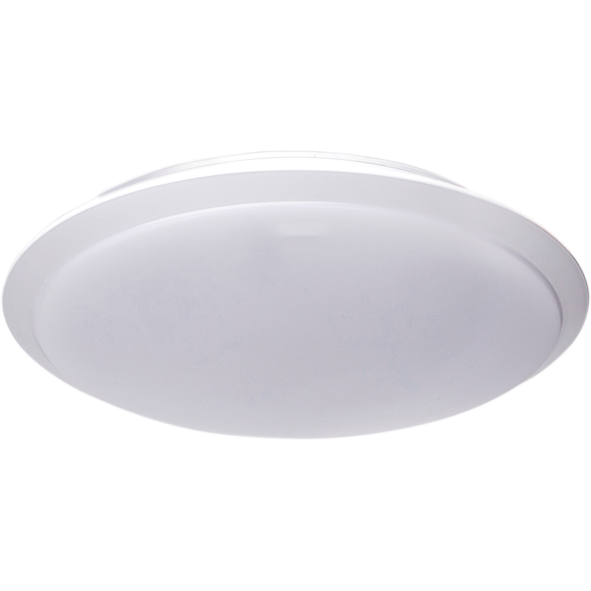 LED Plafondlamp - Aigi Ashly - Opbouw Rond 18W - Warm Wit 3000K - Mat Wit - Aluminium