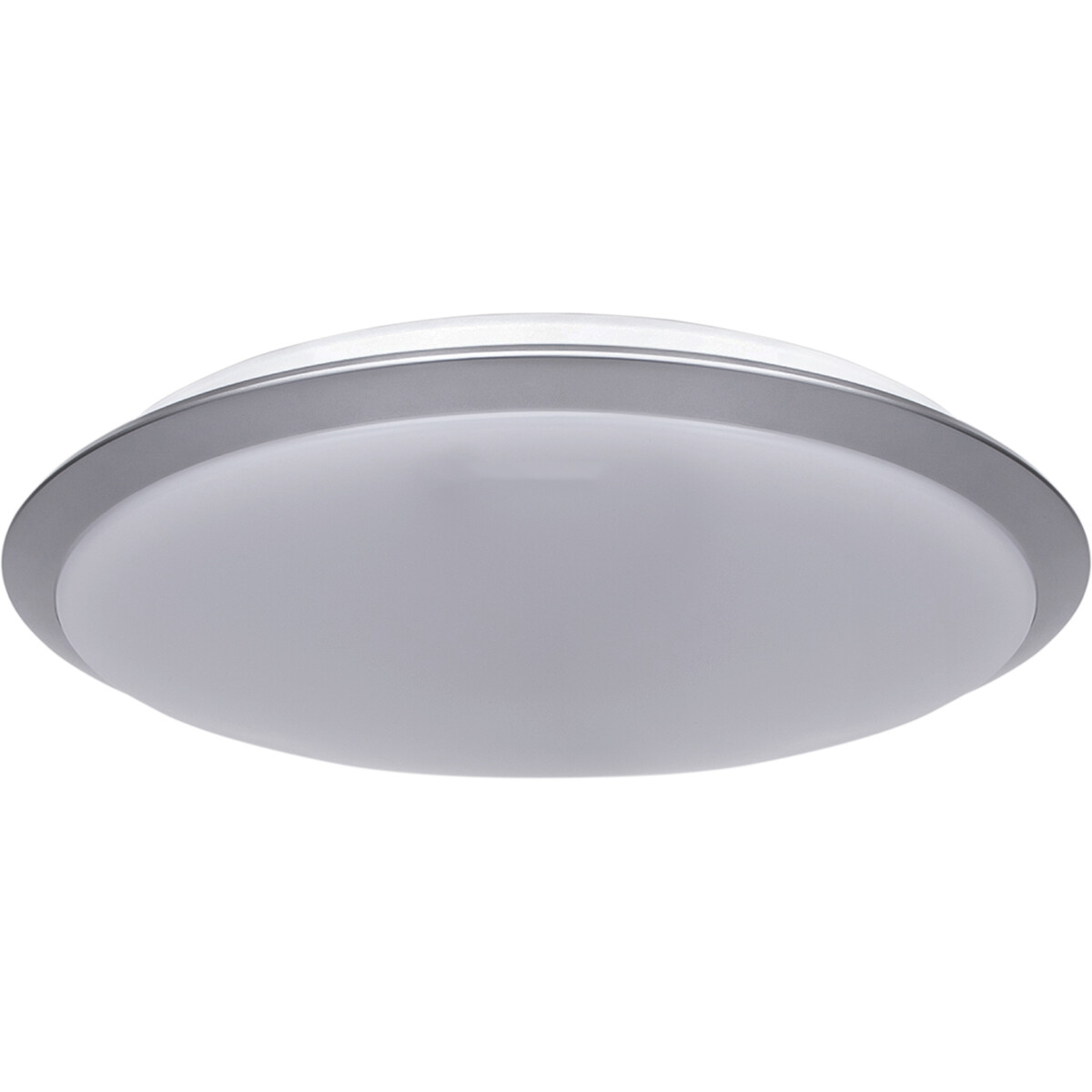 LED Plafondlamp - Aigi Ashly - Opbouw Rond 18W - Warm Wit 3000K - Mat Zilver - Aluminium