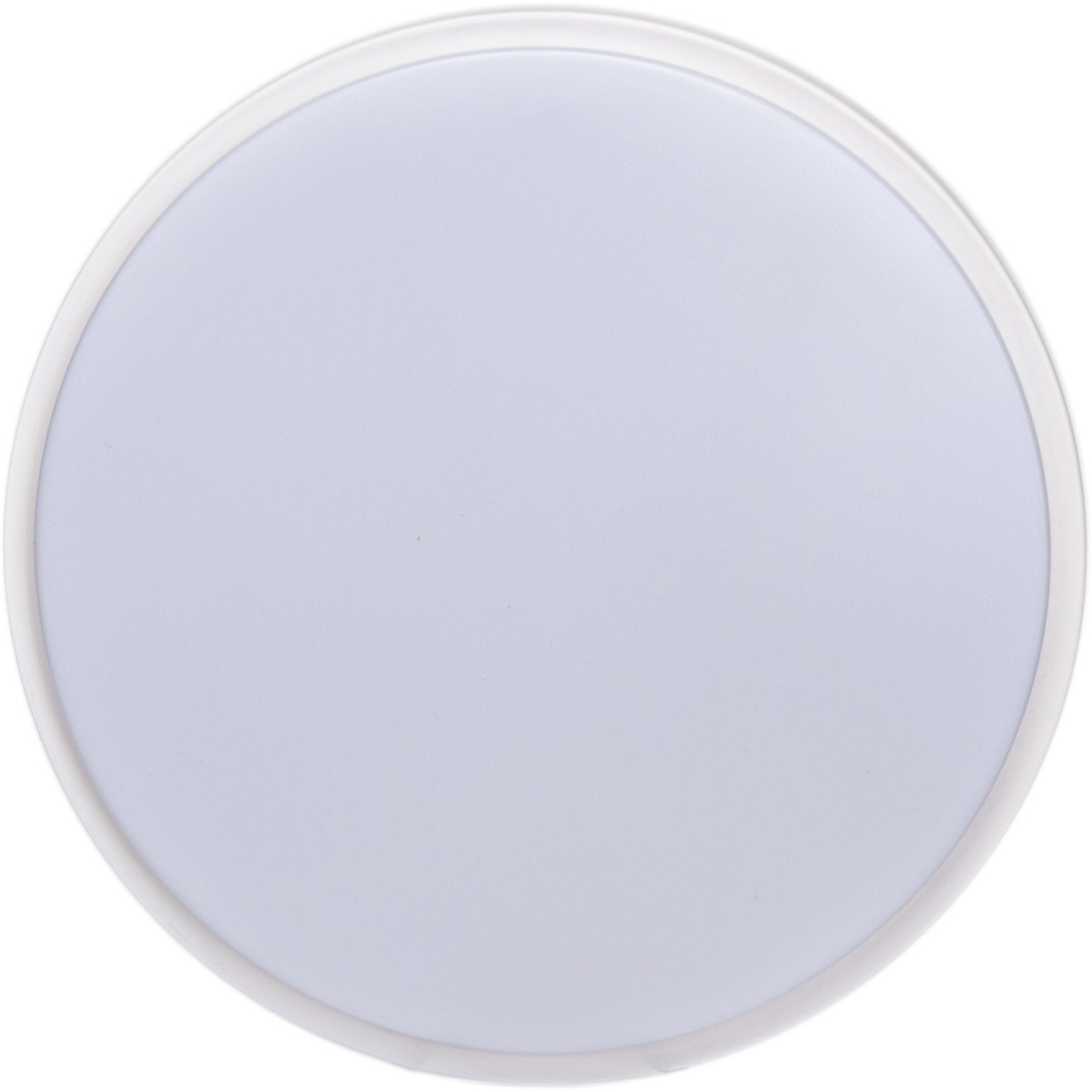 LED Plafondlamp - Aigi Santi - Opbouw Rond 12W - Helder/Koud Wit 6500K - Mat Wit Aluminium