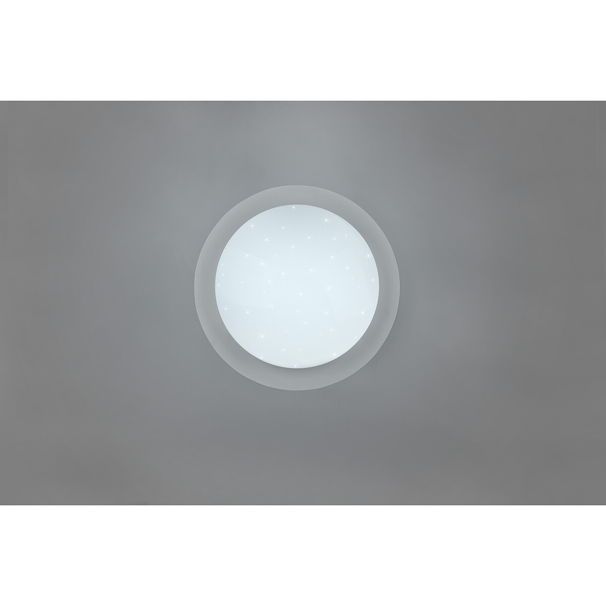 LED Plafondlamp - Badkamerlamp - Trion Frozen - 12W - RGBW - Dimbaar - Afstandsbediening - Sterlicht - Rond - Mat Wit - Kunststof