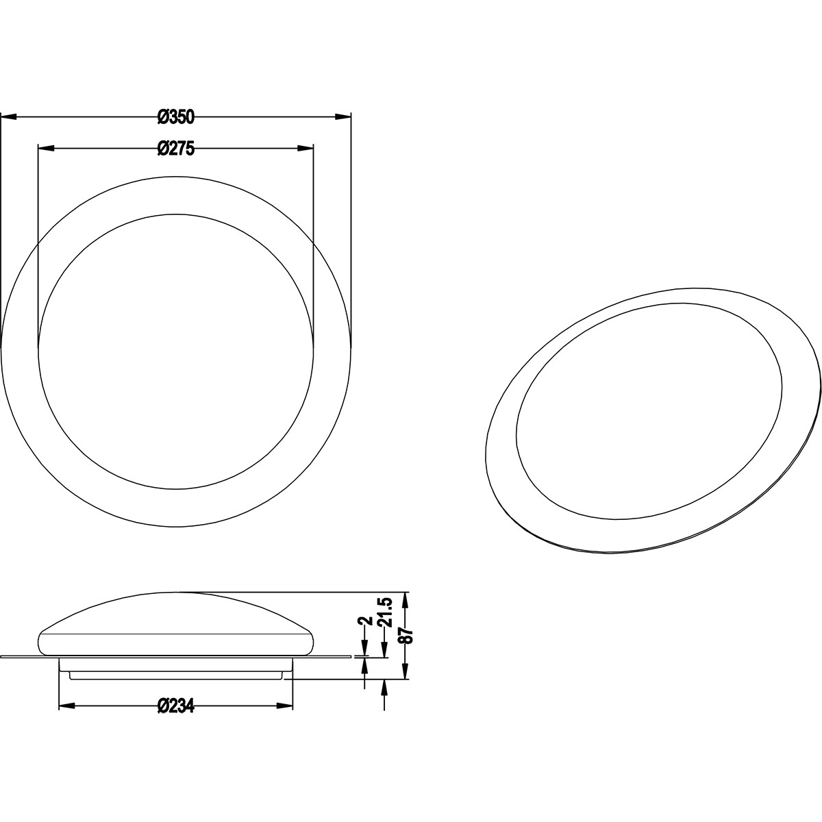 LED Plafondlamp - Badkamerlamp - Trion Frozen - 12W - RGBW - Dimbaar - Afstandsbediening - Sterlicht - Rond - Mat Wit - Kunststof