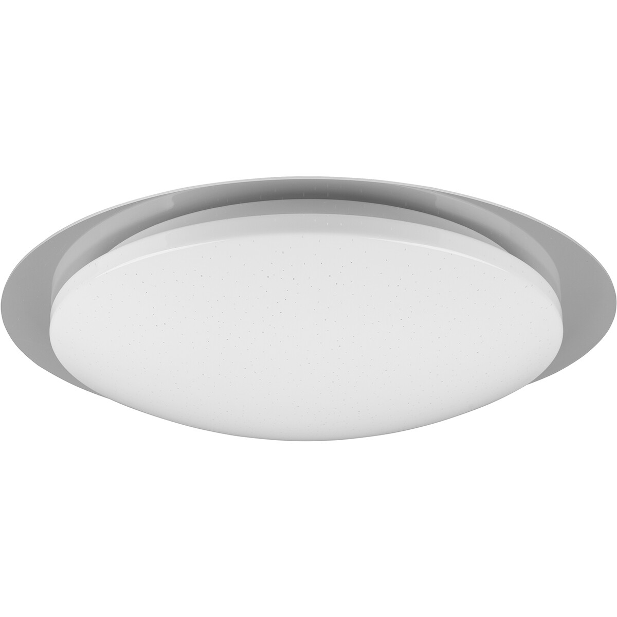 LED Plafondlamp - Badkamerlamp - Trion Frozen - 18.5W - RGBW - Dimbaar - Afstandsbediening - Sterlicht - Rond - Mat Wit - Kunststof