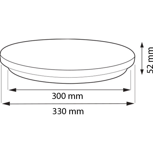 LED Plafondlamp - Elotra - Opbouw Rond 24W - Helder/Koud Wit 6400K - Mat Wit Aluminium - Ø330mm